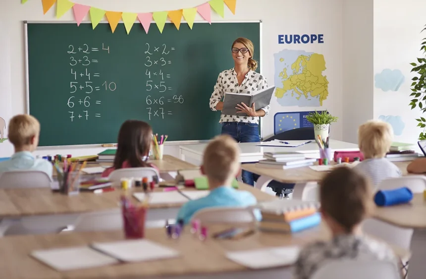 teacher during the lesson with the kids 2024 11 25 18 14 56 utc