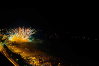 wide angle shot of bright fireworks at night gre 2025 02 10 11 59 30 utc 1